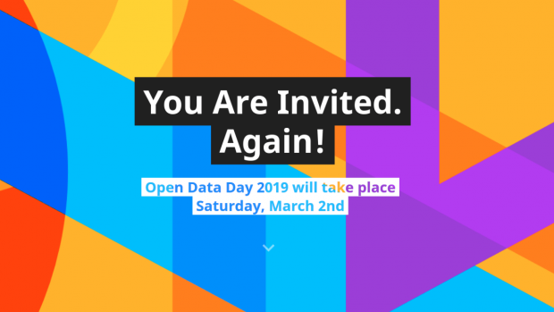 You are invited again! Open Data Day 2019 will take place Saturday, March 2nd