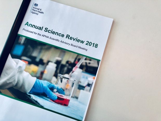 Image of the front cover of APHA's Annual Science Review 2018