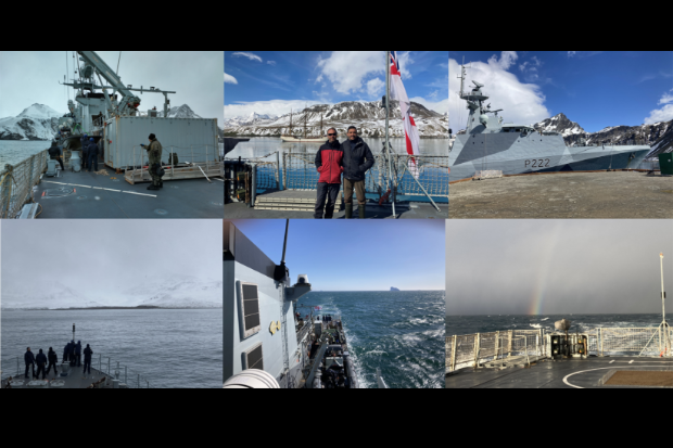 A collage featuring diverse individuals enjoying their time on a boat